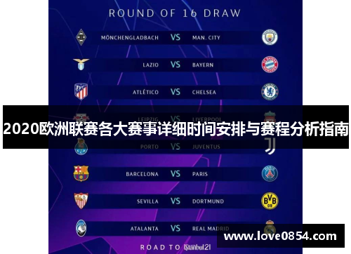 2020欧洲联赛各大赛事详细时间安排与赛程分析指南